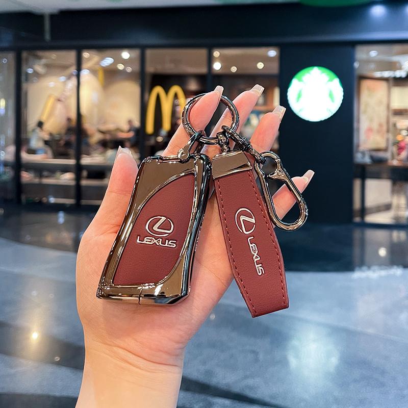 Interior Stickers Zinc Alloy Car Key Cover Case Shell Fob Holder For Lexus NX GS RX IS ES GX LX RC UX US 200 250h 350 LS 450H 26 AY6