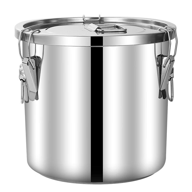

Lijia Stainless Steel Bucket with Lid and Handle