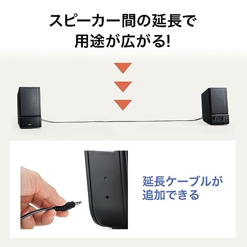 SANWA SUPPLY Multimedia Speaker MM-SPL14BKN