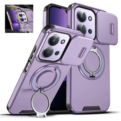 Dla Redmi A5 15C 171mm 173mm Magnetyczny Obrotowy Uchwyt Etui na Telefon Dla Redmi 15 169mm Inteligentne Przesuwane Okienko Etui na Telefon Odporne na Upadki