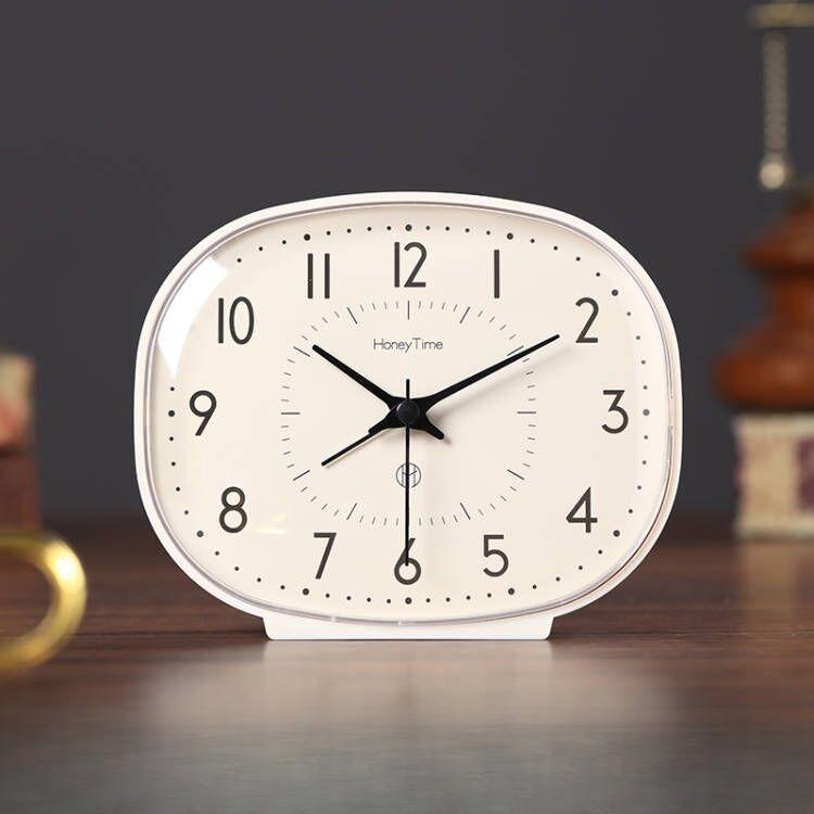 Desktop Mute Small Table Clock Bedroom Wake Up Artifact Desktop Alarm Clock Children's Special Clock for Students' Bedside Clock
