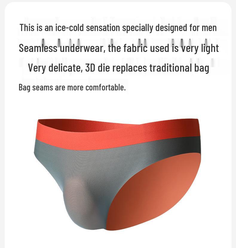 120-Pack Men's Seamless Briefs with 3D Waistband - Double-Sided Fabric, Thin Style, Ideal for Sports