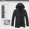2021 Velvet-Lined Cotton Winter Coat: Men's Mid-Aged & Elderly