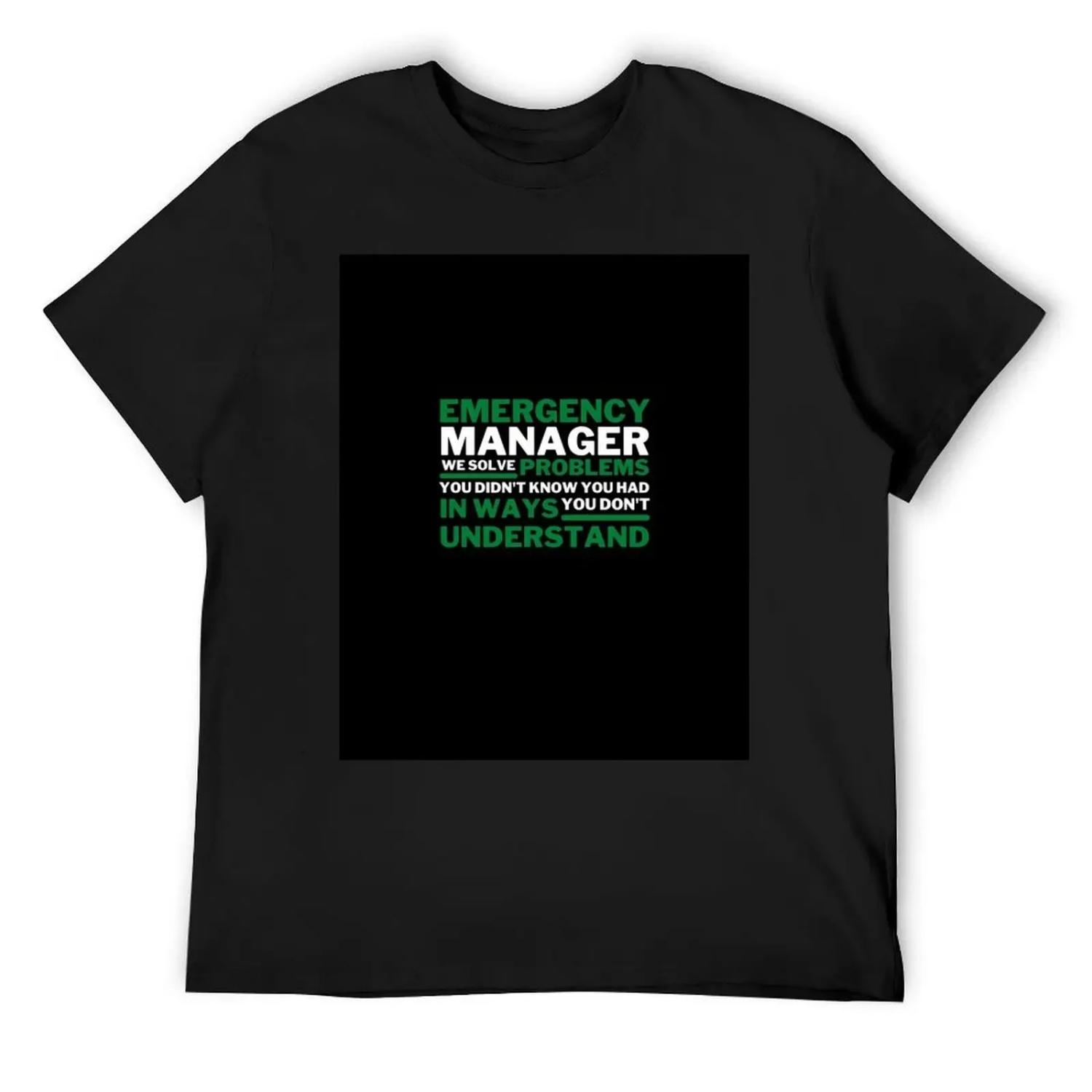 Emergency Manager T-Shirt luxury t-shirt shirts graphic tees heavyweights football t shirt mens clothes S
