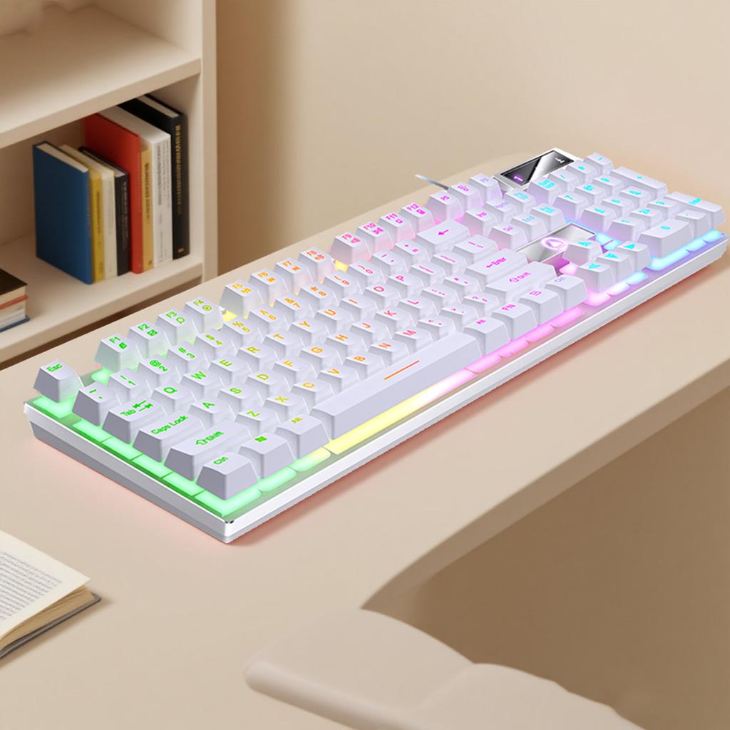 YINDIAO K500 Wired Keyboard Gaming Laptop Desktops PC Computer Office Accessories Low Profile Gamer Keyboards With Numpad