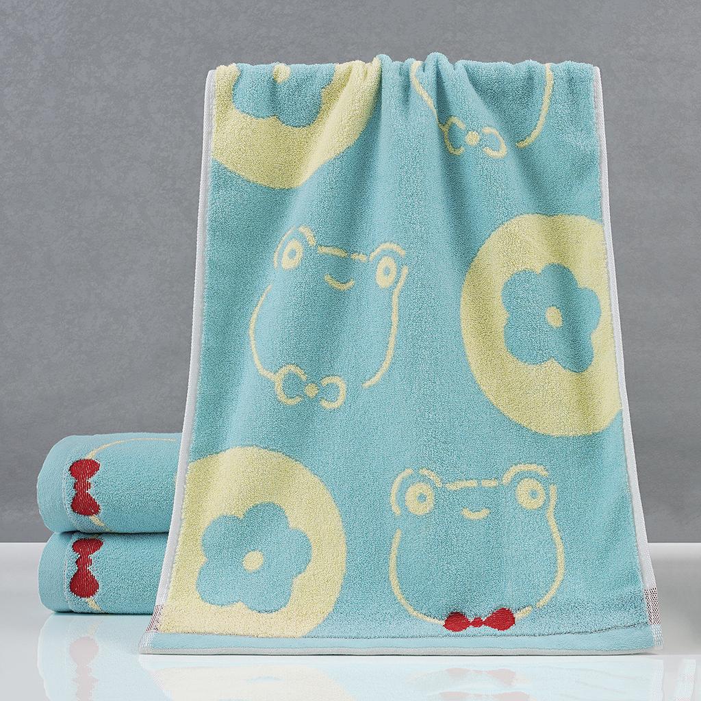 Color yarn pure cotton towel cartoon face wash absorbent towel cotton household wedding
