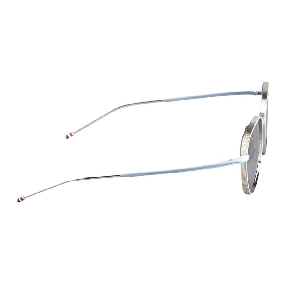 Occhiali da sole rotondi in titanio Thom Browne Occhiali da sole da donna Argento UES119AG0001045