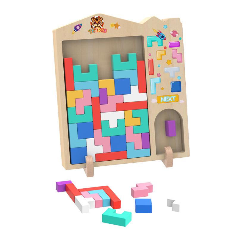 3D Russian Tetris Building Blocks: Early Education Puzzle Toy for Boys & Girls Ages 2-6