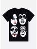 Camiseta Gráfica Jumbo Unisex Caras de KISS