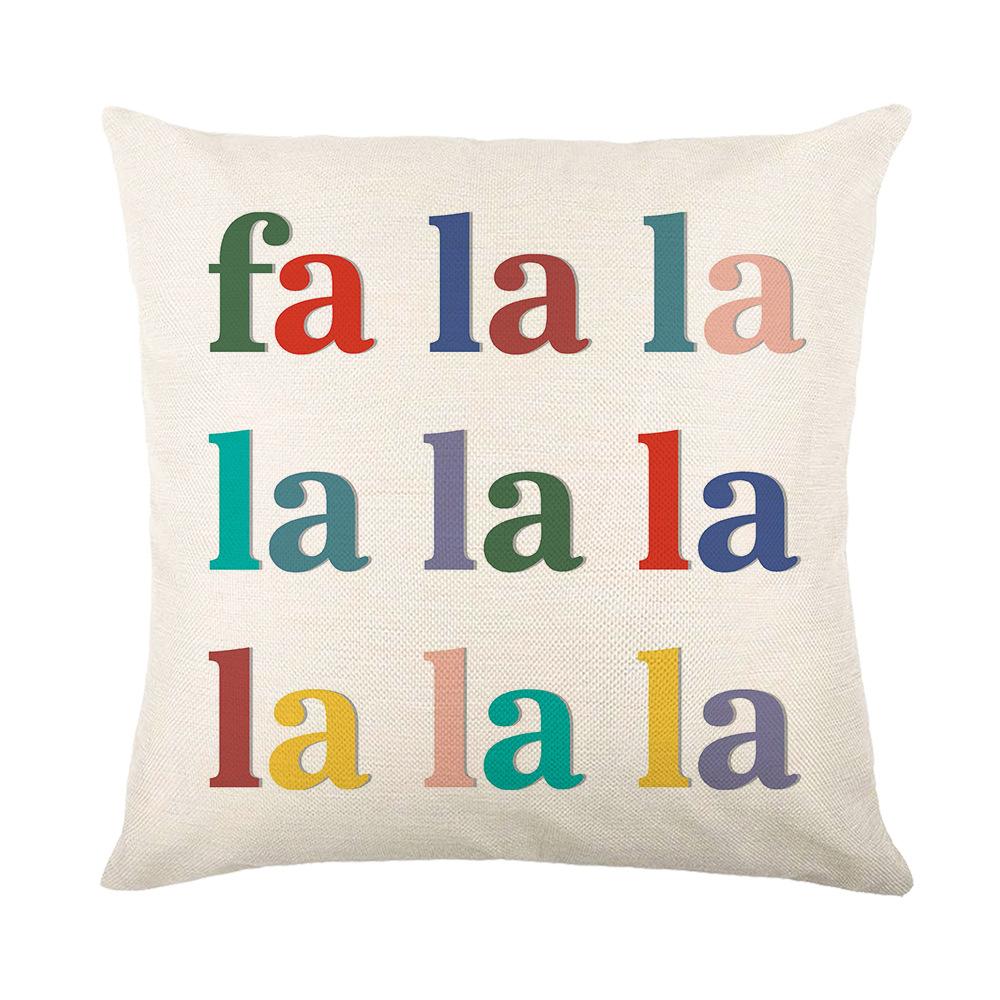 Jul Brev Kuddfodral Polyester Tryckt Högtid Heminredning Vardagsrum Soffa Kuddfodral Sovrum Kuddfodral