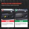 For Abarth 595 695 Fiat 500 2012-2025 LHD RHD Car Inner Door Panel Real Hard Dry Carbon Fiber Interior Sticker Accessories