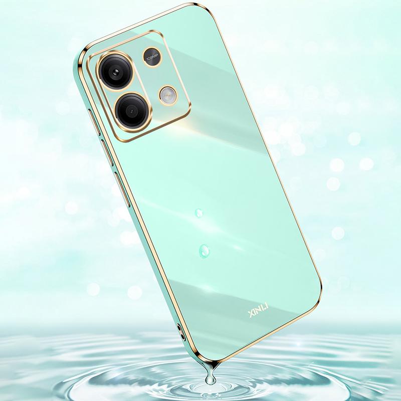 XINLI For Xiaomi Redmi Note 13 Pro 4G/Poco M6 Pro 4G TPU Phone Case Electroplating Edge
