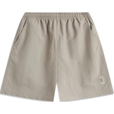 Li Ning Sports Lifestyle Series China Color Series Solid Mid-Waist Water-Resistant Loose Straight-Leg Sports Shorts Men Shorts Dusty-Gray AKSU513-10