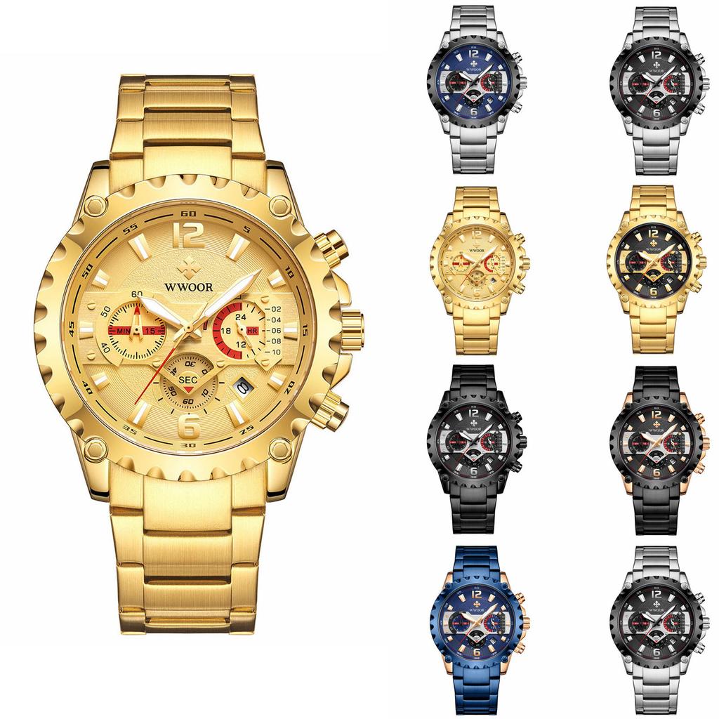 Men's Waterproof Luminous Running Alarm Clock Watch