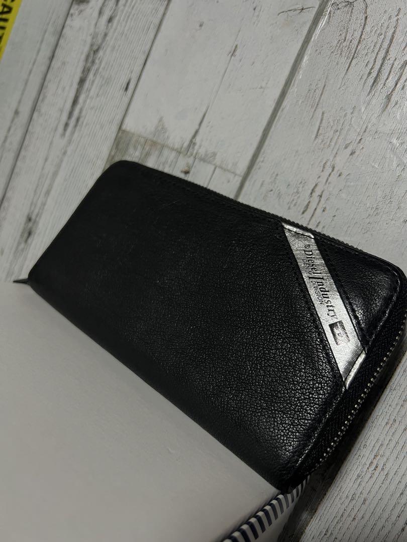 

[USED] Extremely limited edition DIESELI industry long wallet, genuine leather, round zipper