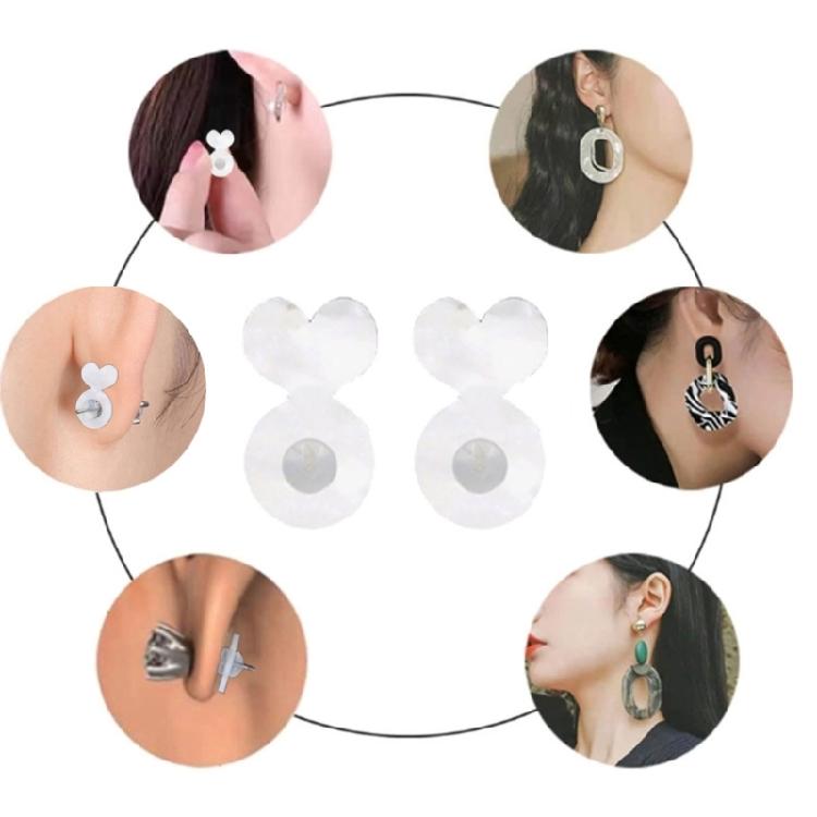 6Pcs Earring Backings for Droopy Ears Convenient Installation and Replacement