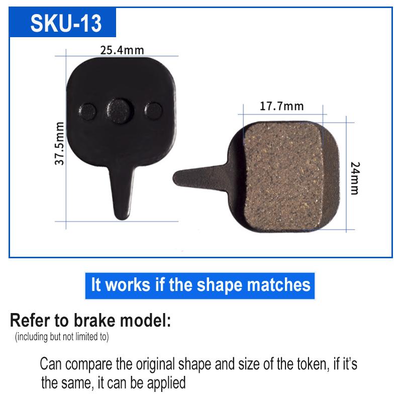 4 par Resin sykkel sykkel skive bremseklosser for SHIMANO SRAM AVID HAYES Magura Formula og scooter sykkel skive bremse