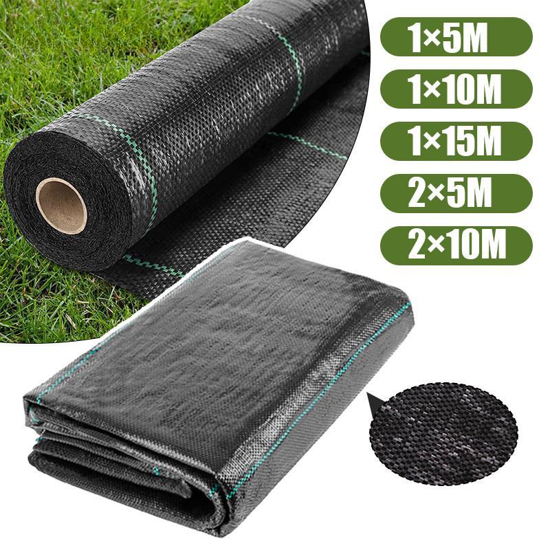 Black PP Weed Barrier Fabric for Gardening and Agriculture - Permeable Geotextile In Multiple Sizes