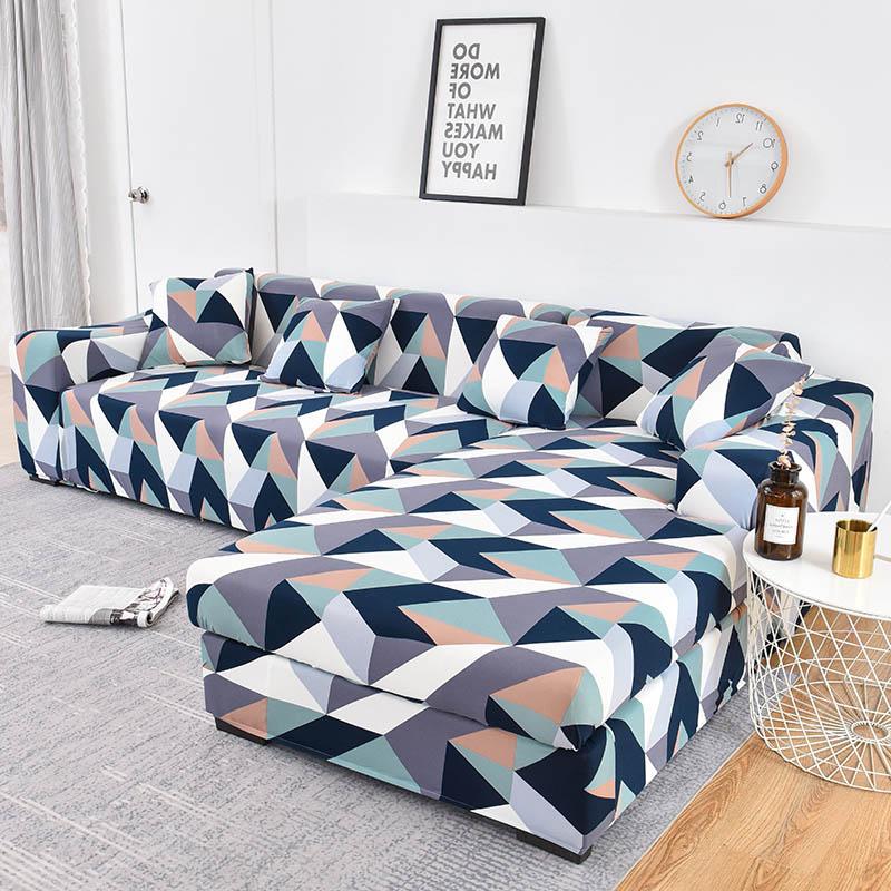 Please Order 2Pieces If Is L-shaped Corner Chaise Longue Sofa Cubre Sofa Elastic Couch Cover Stretch Sofa Covers for Living Room