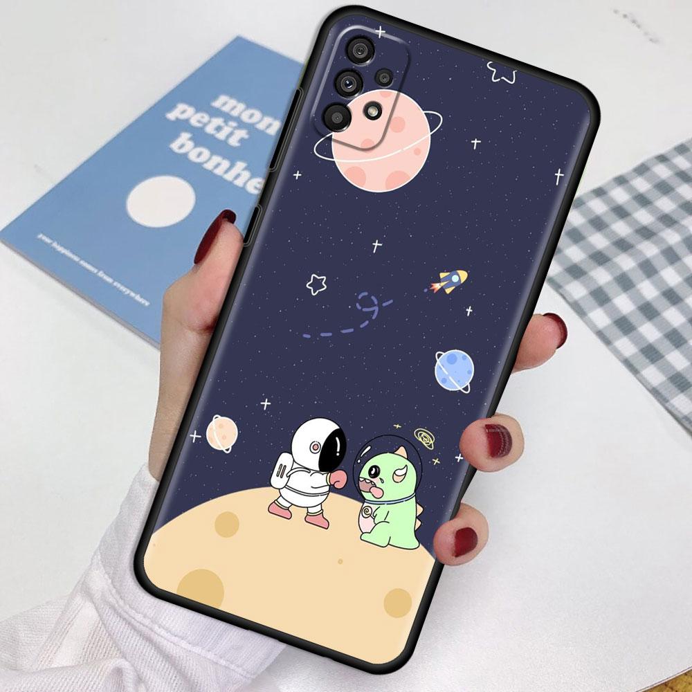 Case For Samsung Galaxy A52 A12 A51 A32 A21s A71 A53 A13 A32 A72 A31 A33 A22 A03 A41 Phone Cover Dinosaur Cartoon