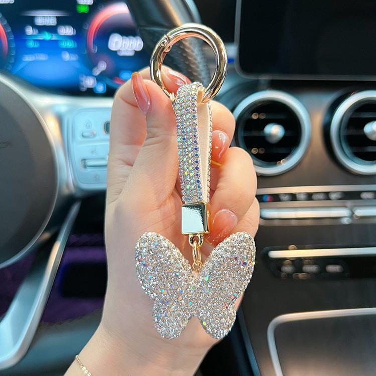 Elegantní Jednoduchá Kovová Klíčenka Pro Ženy Stylový Doplněk Pro Tašky Peněženky Nebo