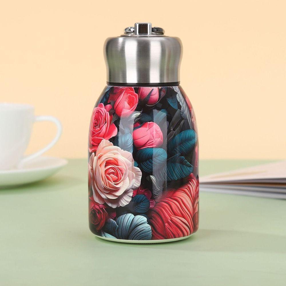 Leak Proof Insulated Cup 300ml Coffee Mug Creative Gift Hot Cold Water Bottle  Outdoor Hiking