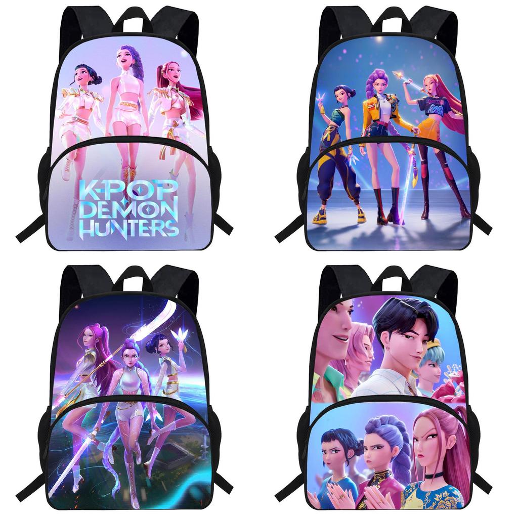 Plecak Kpop Demon Hunters Dla Dzieci Z Oddychającą Tkaniną Oxford i Amortyzacją Do Szkoły