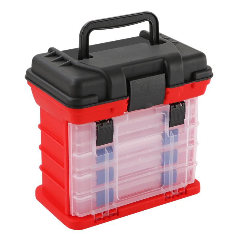 Five-Layer Handheld Fishing Lure Box - Drawer-Type ABS Storage for Fishing Gear