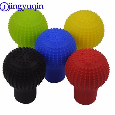 Jingyuqin Colorido Popular Universal Decoración Interior Fundas para Palanca de Cambios Cubierta de Silicona para Pomo de Cambio Funda para Volante de Coche