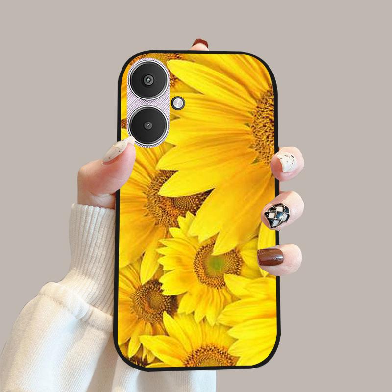 For Xiaomi Poco M6 5G Case 23128PC33I Silicone TPU Soft Phone Cover Cases For Redmi 13C 13R 5G Fashion Protective Fundas Shells