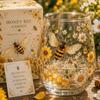 Bee Glass Tea Cup Transparent Clear Milk Cup Creative Embossed Glass Cup  Office