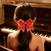 Glitter Bow Hair Clips Sparkling Clip, Sequin Clip for Cheerleading Aerobics Stage Accessories Performance And Dance Team Accessories, Decorative Ties