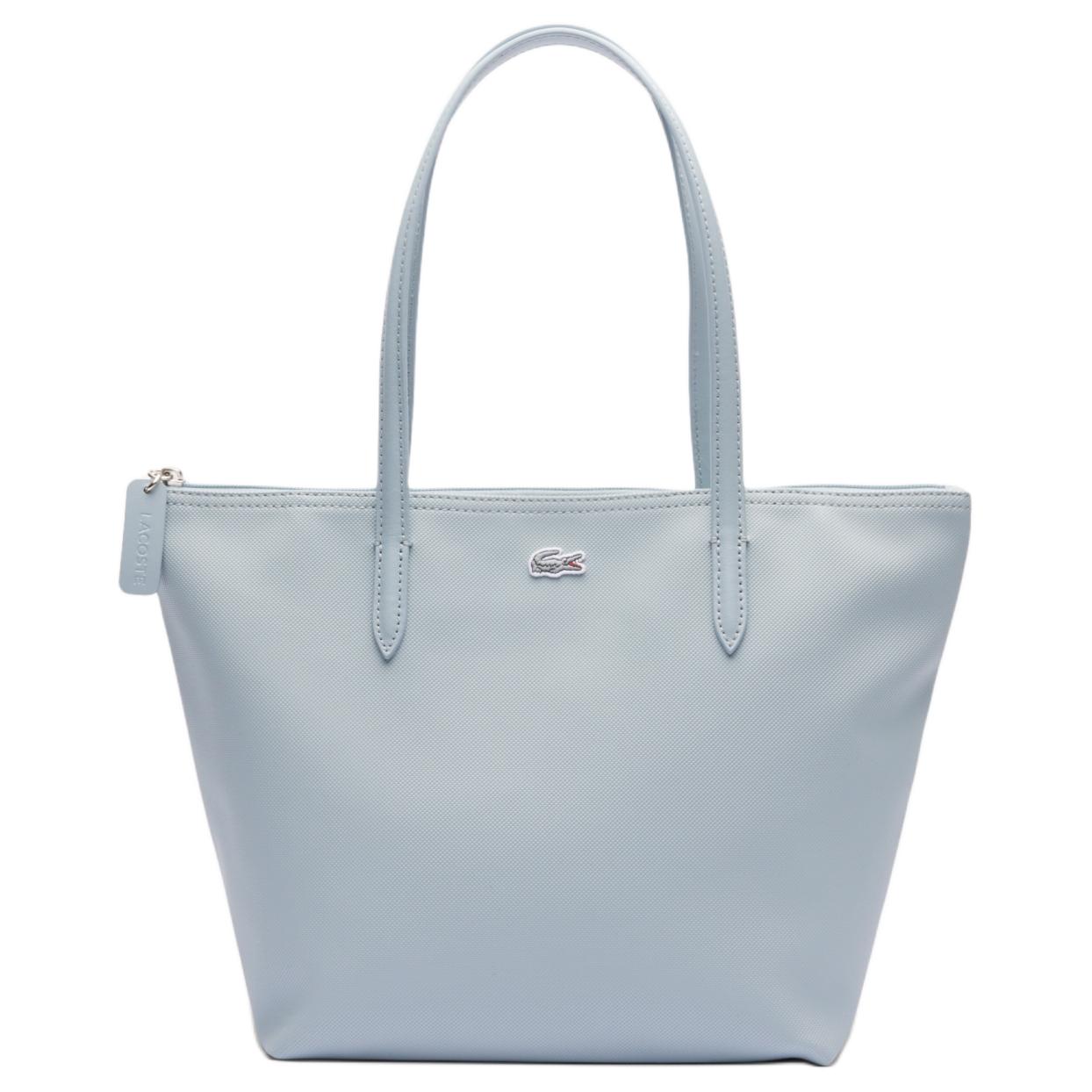 

Lacoste Textured Pattern Green Embroidered Crocodile PVC Tote Bag Shopping Bag Handbag Small Women tote bags Blue NF2037PO-Q48 Blue