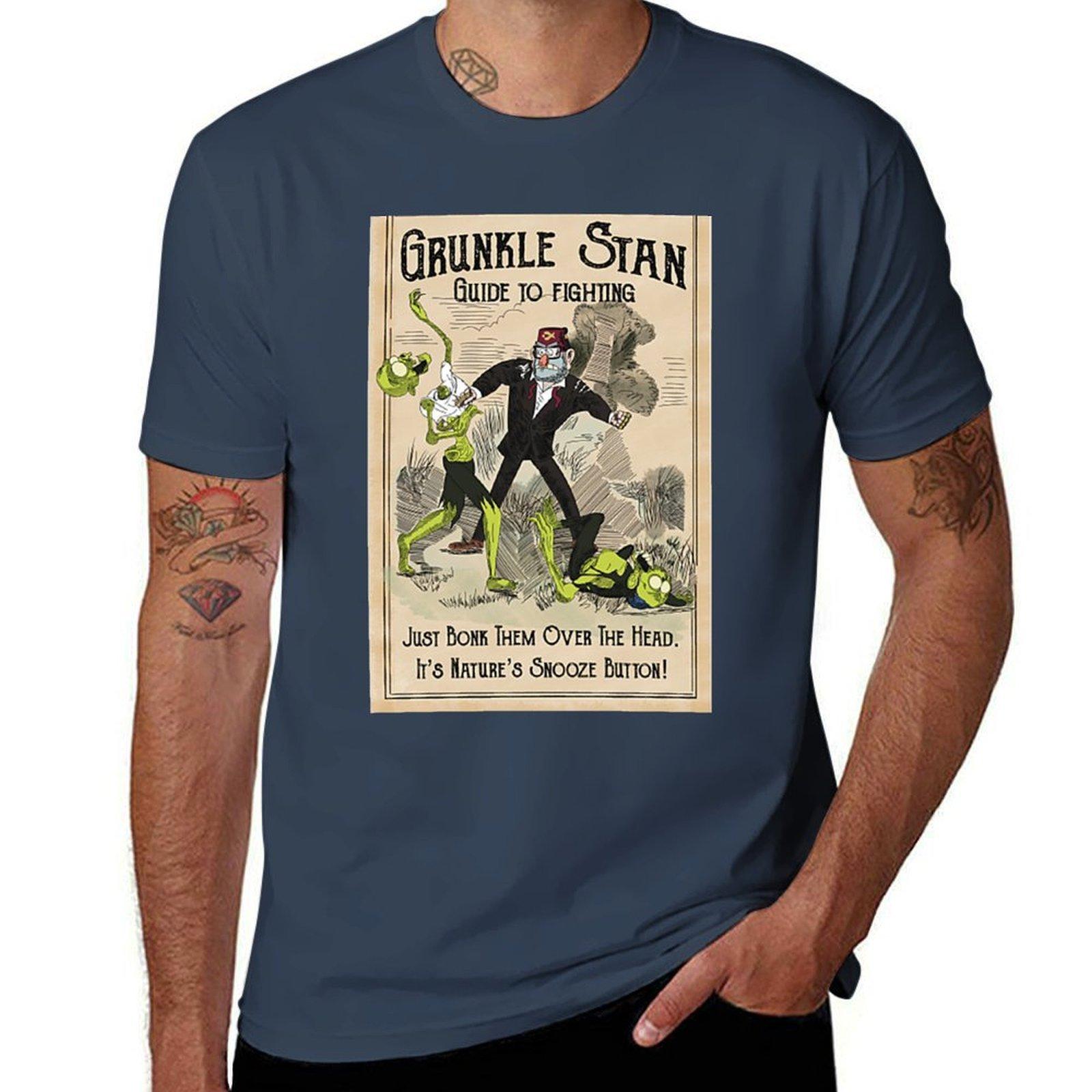 Grunkle Stan Fighting Unisex Tshirt Plus Size Short Sleeve Tshirt S
