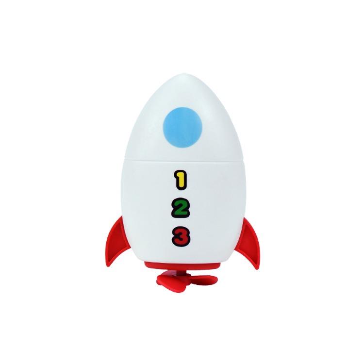 Clockwork Water Rocket Bath Toy Kids Fun in Pools for Early Learning and Summer Shower Activities Water Play Bathing Toy белый
