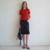 Lcve Bustier Overlay Knit Top_Red