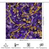 Luxurious Purple Gold Shower Curtain Set For Bathroom Decor Printed Waterproof Fabric With Metal Hook Rings Perfect Gift Idea Fo
