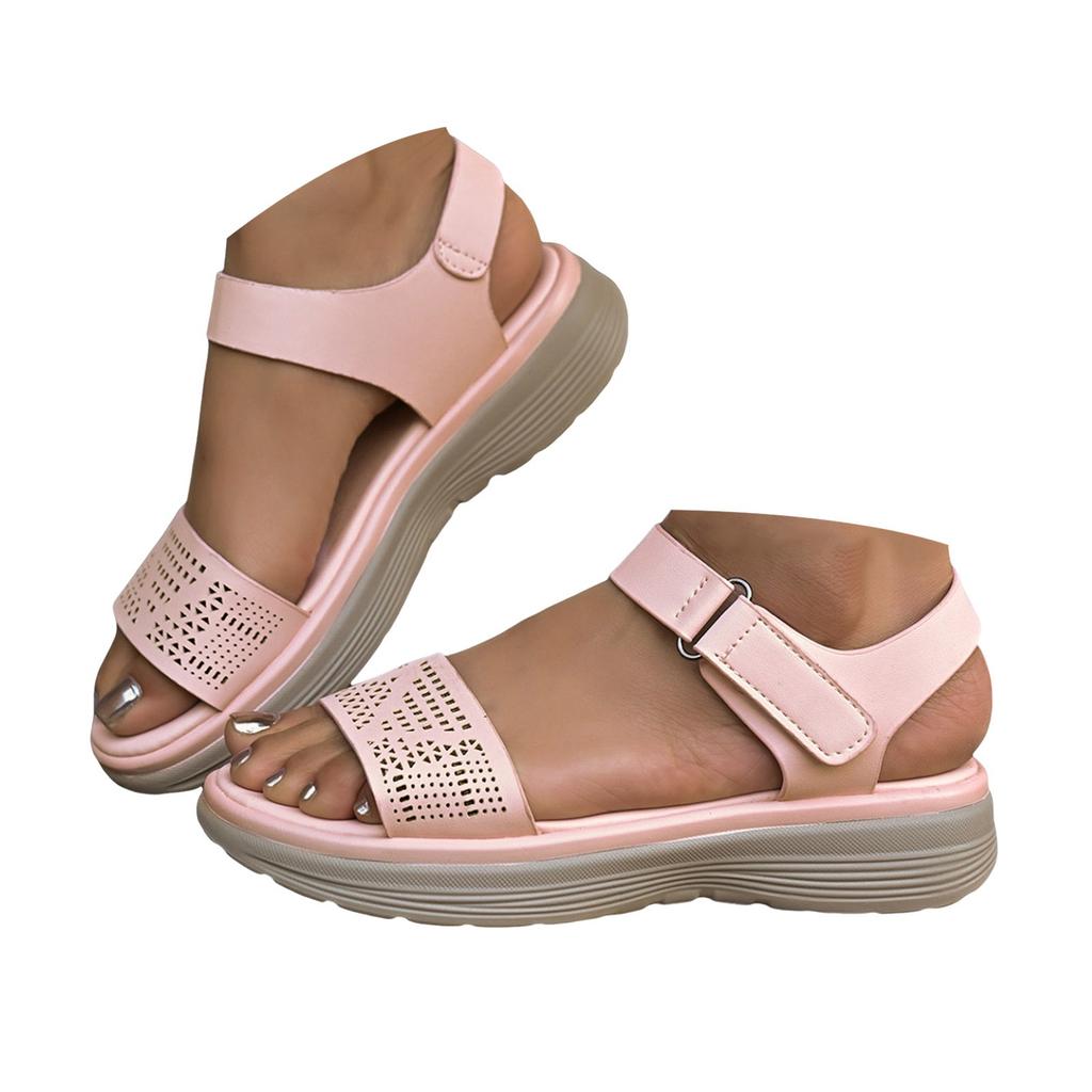 Summer Hot Sandals Roman Strap Sandals With Non Slip Soles Open Toe Sandals Wedge Lightweight Comfortable Sandalias De Mujer