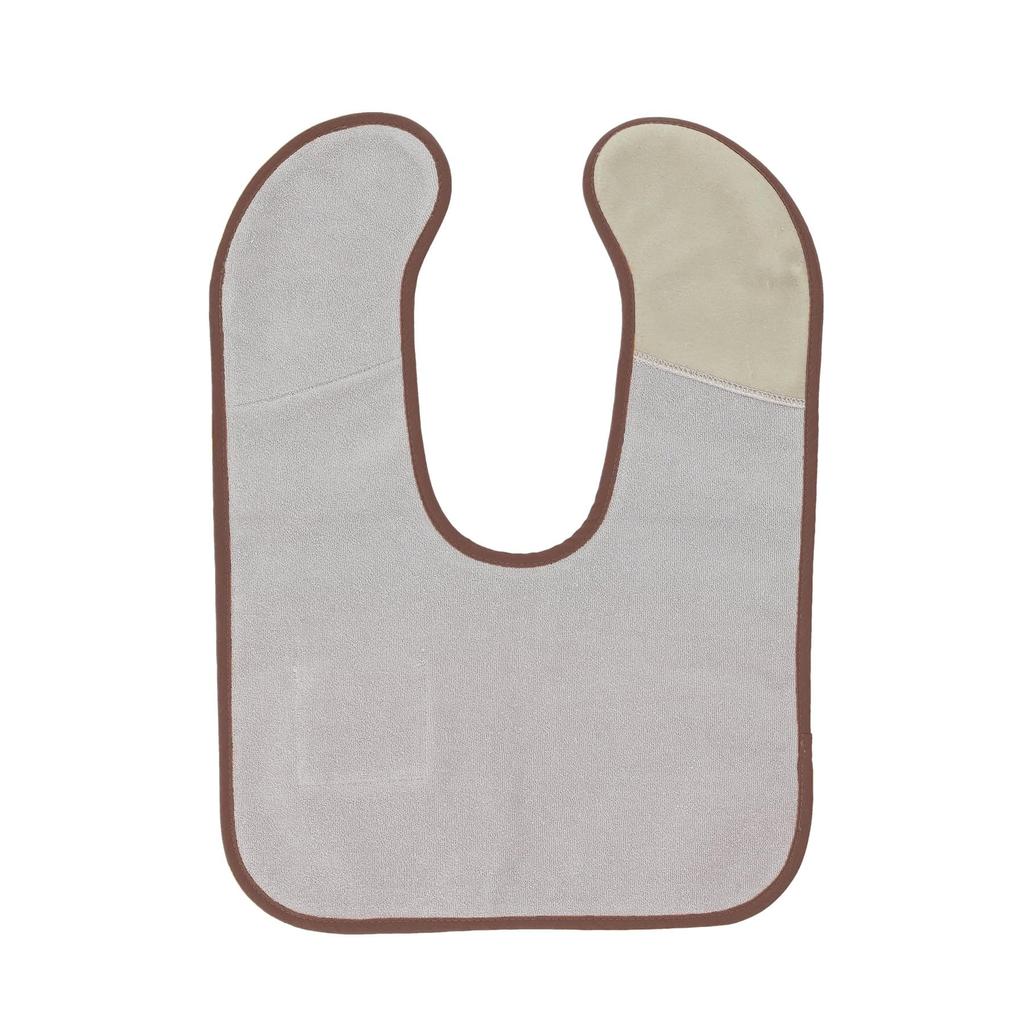 Marushin Bib Toala Microfiber Bib with Name Product 1815010100 toalla S, Green, Stick-On Tag, Number
