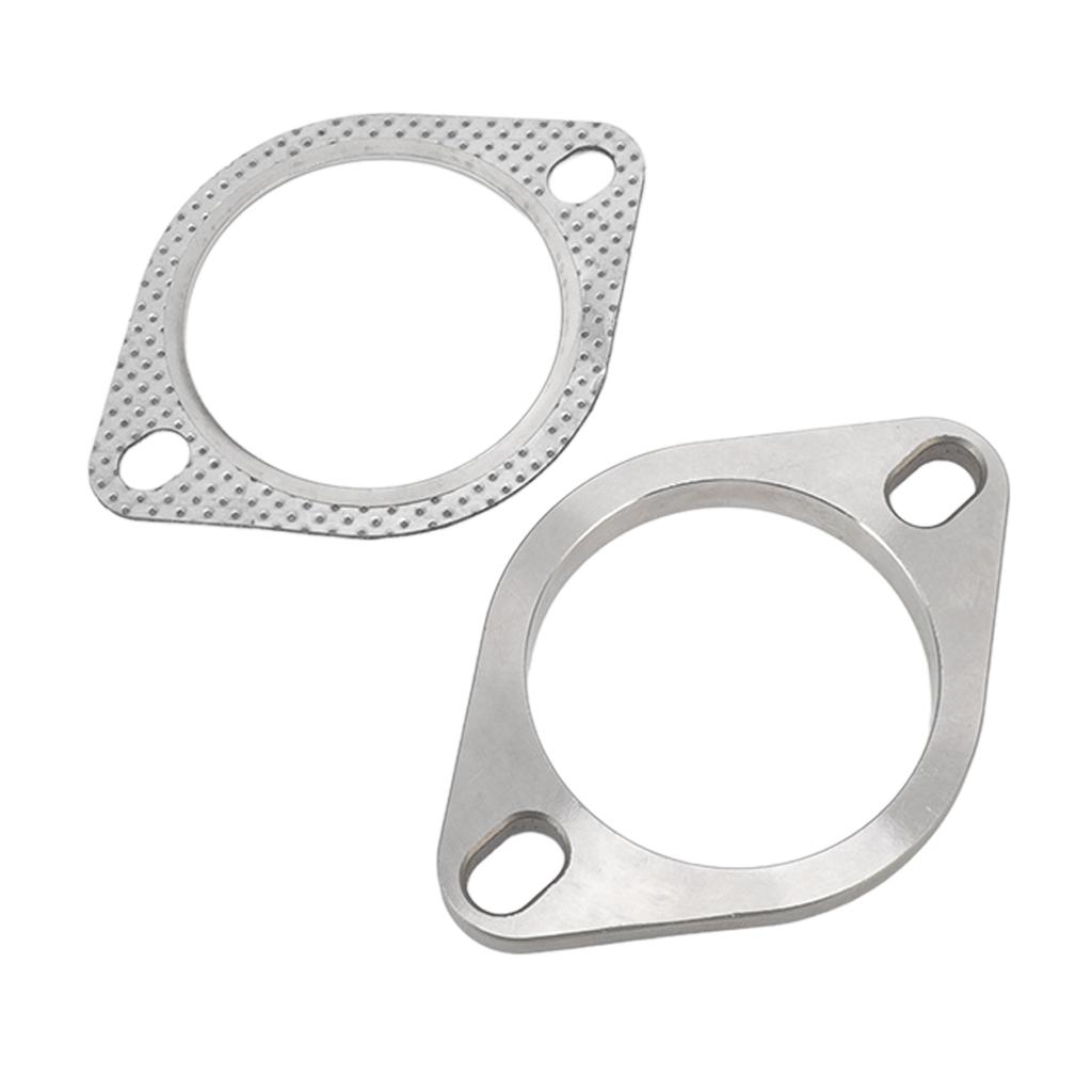 2 Bolts 3in Exhaust Flange Connection Kit Metal Alloy Universal for Exhaust Downpipe Catback Headers