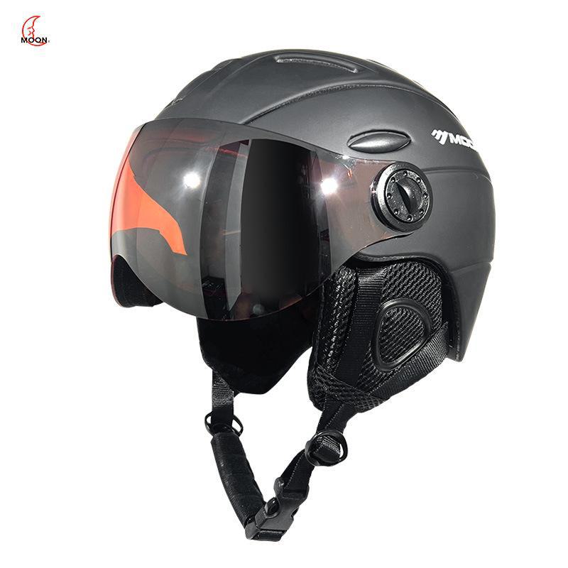 Moon Ski Helmet with Goggles: Unisex One-Piece Protective Gear for Safety on the Slopes