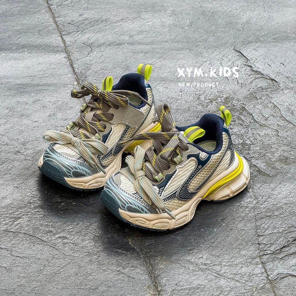Spring 2026 Kids' Fashion Trend: Double Lace-up Breathable Lightweight Dad Shoes