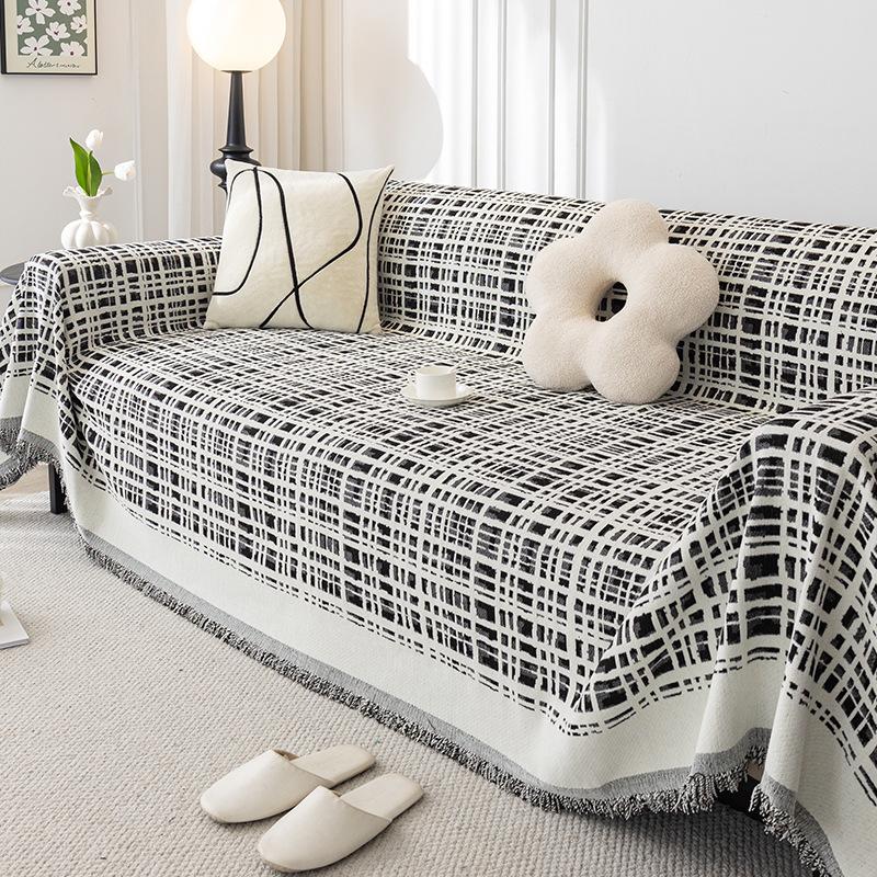 Fresh Simple Sofa Cushion Four Seasons Universal Thickened Full Covered Sofa Cover Cover Cloth