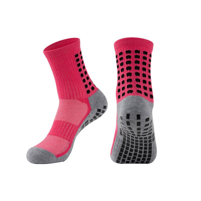 Thickened Non-Slip Mid-Calf Football Socks - Sweat-Absorbent, Wear-Resistant, Terry Bottom