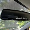 Just Pray Motivational Sticker for Car Rearview Mirror Room Living Room Window Wall Cup Home Decor Inspirational Decal