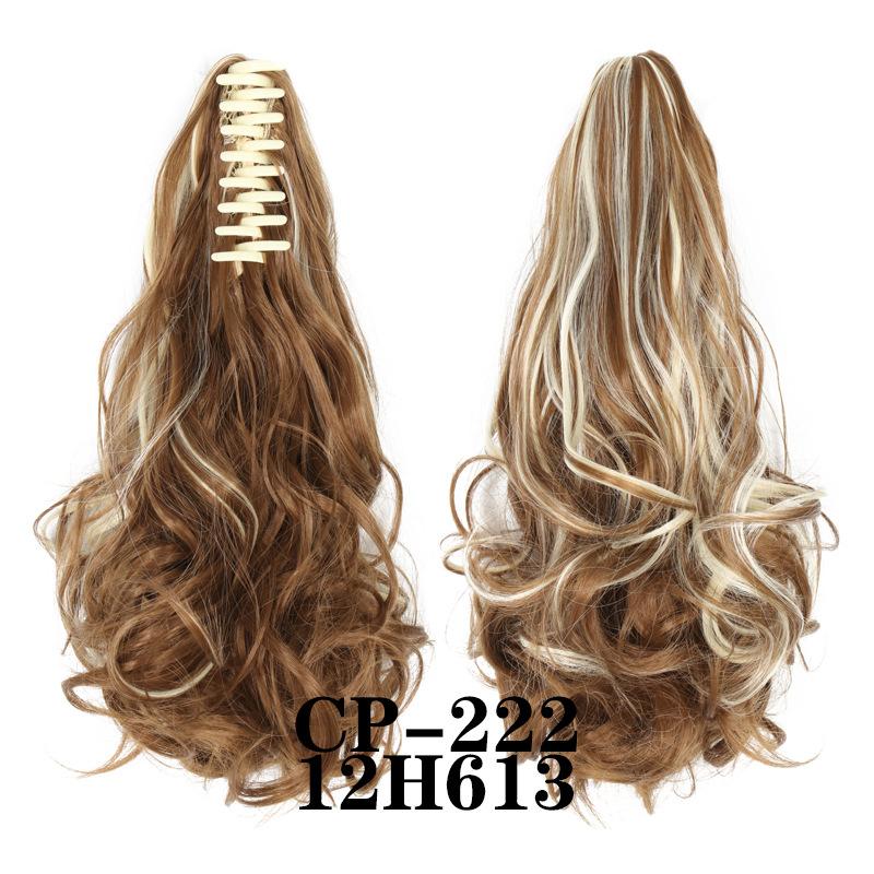 Claw Clip In Ponytail Extension Synthetic Hairpiece Curly Wavy Hair Extension 15 Inch Long Ponytail Hairpieces For Women Girl