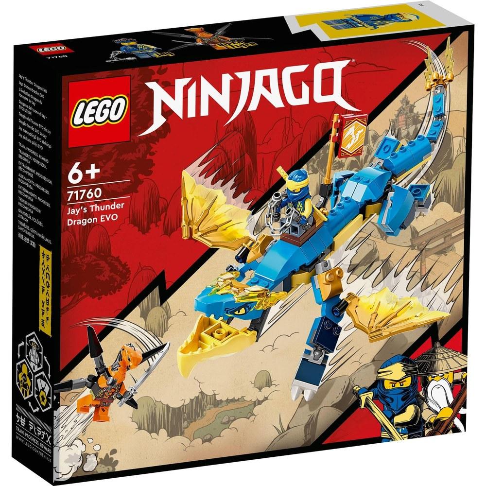 LEGO Jay's Thunder Dragon EVO 71760 Toy Block Gift Dragon Ninja for Boys Aged 6 and Up