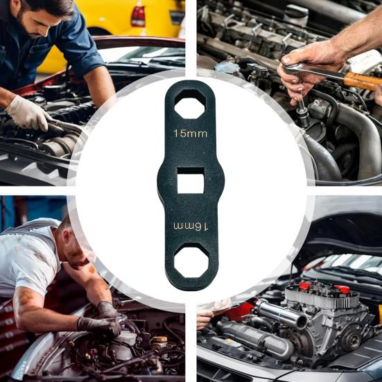 Piezoelektrische Einspritzdüse Kappe Schraubenschlüssel 1/2 Zoll Antrieb 8-Punkt-Design Motorrad Gabel Werkzeug für sicheren Halt Professionelles Auto Reparaturwerkzeug