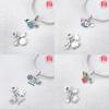 Green Christmas Tree Pendant Snowflakes And Santa Claus Original Charms Copper Beads Fit Bracelet Women Gift Diy Making