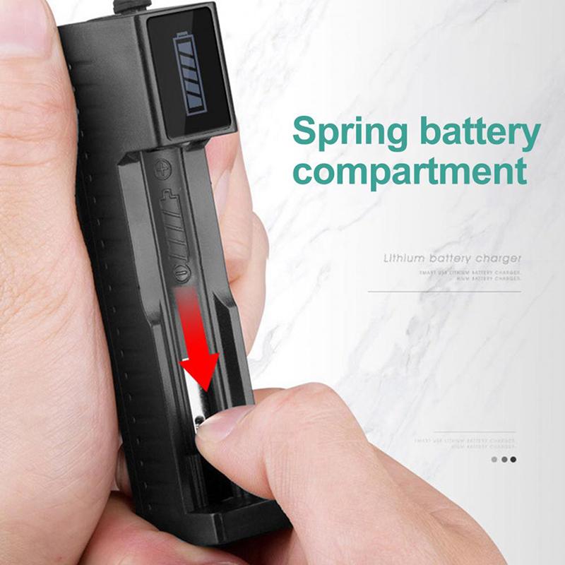18650 1 Slot Smart Charge Safe Fast Charge Li-Ion Rechargeable Battery Charger